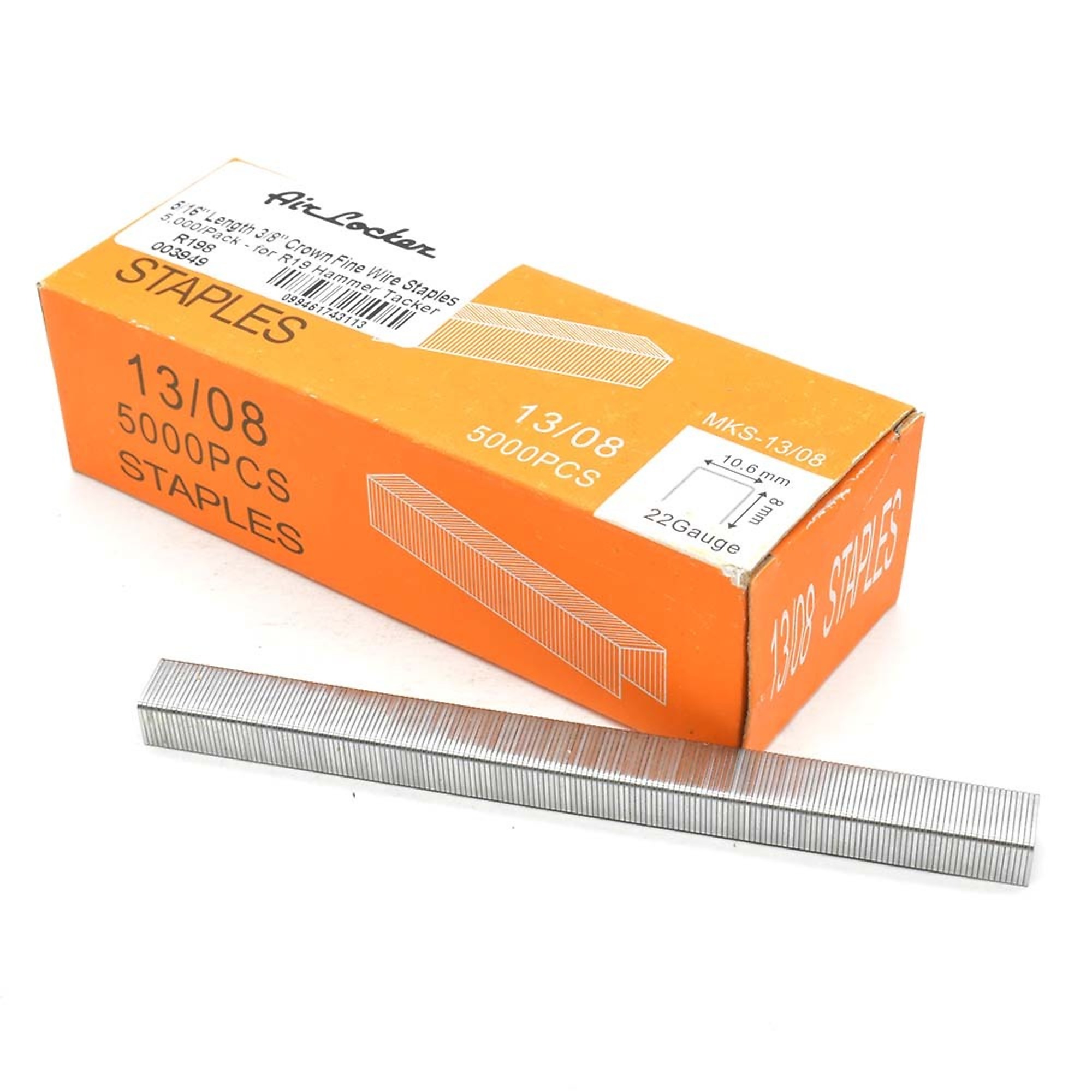 Air Locker R198 5/16-Inch Length 3/8-Inch Crown Fine Wire Staples for Rapid R19 Hammer Tacker - 5,000/Pack – Replaces Rapid 23391500